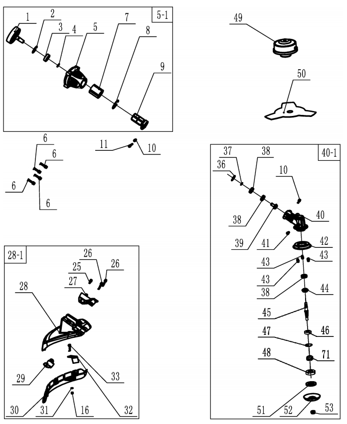 6 РЕДУКТОР - КОЖУХ ТРИММЕР CHAMPION Т394FS-2