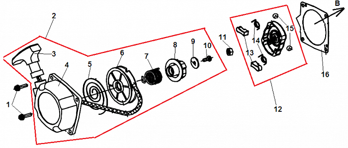 4 СТАРТЕР  ТРИММЕР CHAMPION Т433-2