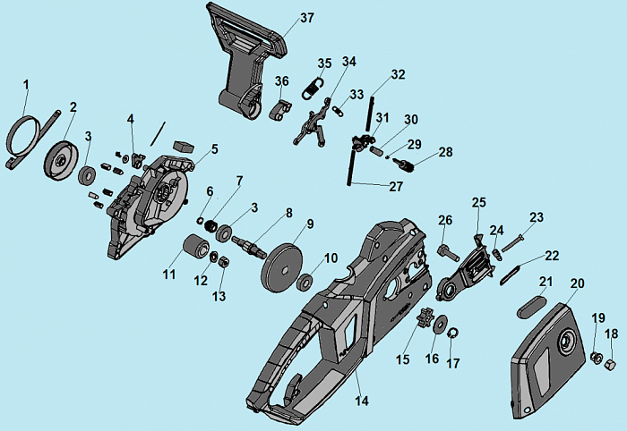 2 МАСЛОНАСОС - ЗВЕЗДОЧКА - ШЕСТЕРНЯ ЭЛЕКТРОПИЛА CHAMPION 120-14