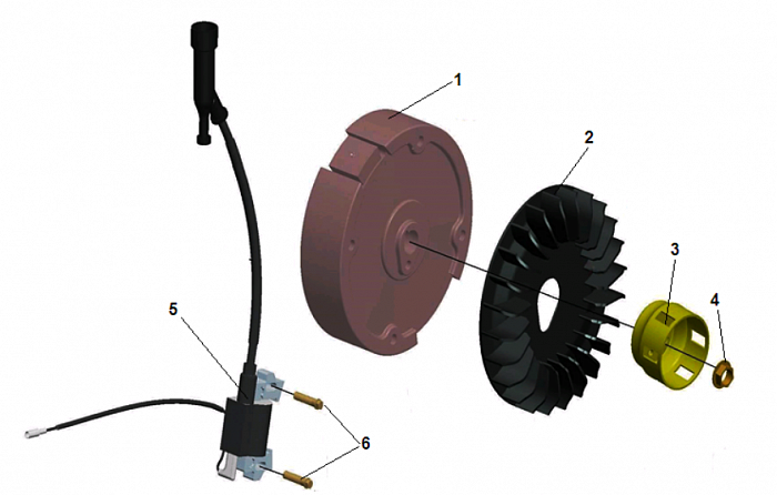 7 МАГНЕТО - МАХОВИК МОТОПОМПА CHAMPION GP52