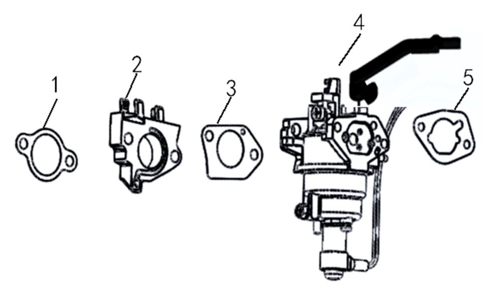 ЗАПЧАСТИ ДЛЯ ГЕНЕРАТОРА БЕНЗИНОВОГО ELITECH СГБ 9500Е (КАРБЮРАТОР)